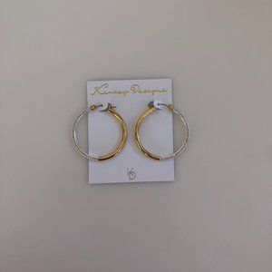 Kinsey Designs Gold and Silver Hoop Earrings